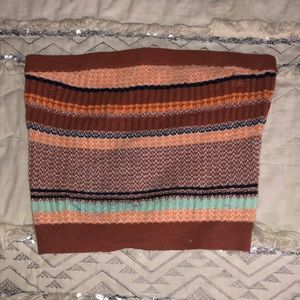 aerie knit striped tube top